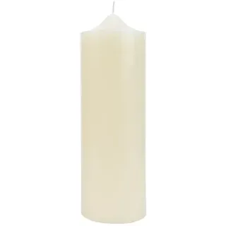 Kirchenkerze Ivory Elfenbeinfarben mit 240 Stunden Brenndauer Ø 10 x 30 cm