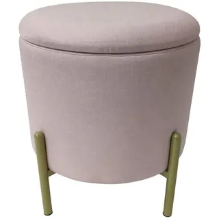 Echtwerk Hocker mit Stauraum 36 x 40 x 36 cm Rosa