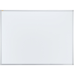 FRANKEN Whiteboard 120 x 90 cm, Schreibtafel X-tra!Line, lackiert, magnetisch, beschreibbar, trocken abwischbar, mit Aluminiumrahmen, Magnettafel