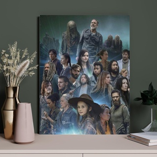 HAIDU 5D Diamond Painting The Walking Dead Movie Character, DIY-Stickerei, runder Diamant-Kreuzstich, Heimdekoration(Round Diamond) 30x40cm-72
