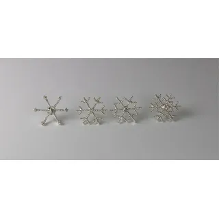 AM Design Dekoobjekt Kerzenstecker, aus Eisen, 4er Box, BxH: 4x2 cm weiß