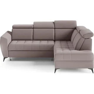 Modernes Ecke, Ecksofa mit Schlaffunktion und Bettkasten Sofagarnitur Sofa Eckcouch L-Form, Couch für Wohnzimmer, Schlafsofa, Eck-Sofa, Wohnlandsc... - Braun