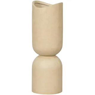 Livetastic Bodenvase, Beige, Stein, 25x75x25 cm, nur für Seiden- und Kunstblumen geeignet, zum Stellen, Dekoration, Vasen, Bodenvasen