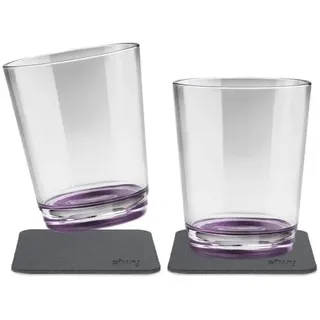silwy Magnet Trinkbecher, 250ml, 2er Set, brombeer