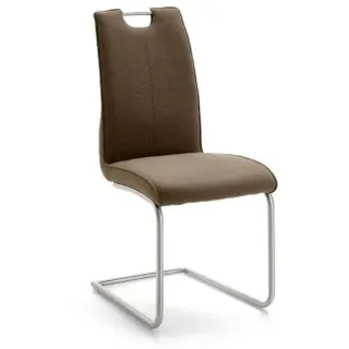 Niehoff Schwingstuhl 2881, Messina braun, Gestell Edelstahl