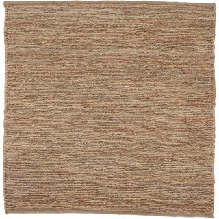 Teppich CARPETFINE "Nala Juteteppich" Teppiche Gr. B/L: 160 cm x 160 cm, 9 mm, 1 St., beige Esszimmerteppiche wendbar, aus 100% Jute, in vielen Größen und Formen, quadratisch, rund