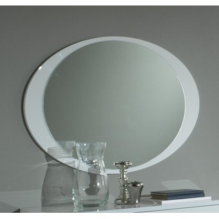 JVmoebel Spiegel, Klassischer Spiegel Luxus Konsole Schlafzimmer Stil Ovale Glas weiß