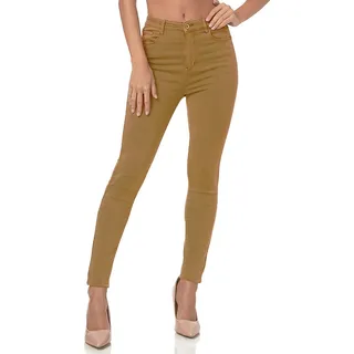 Gloop Damen Stretch Jeans Jeanshose Hose Skinny Fit Jegging SkinnyJeans Stretch Hose Push Up high Waist Jeans - XL