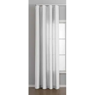 Gardinenbox Cationic Vorhang Wellenband 145 x 245 cm Weiß 1