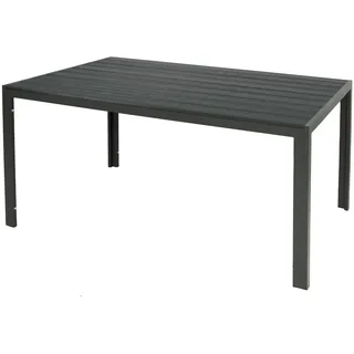 Mojawo Gartentisch 160 x 90 x 74 cm Anthrazit/Grau