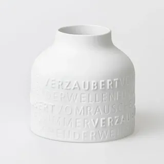Vase FÜR IMMER VERZAUBERT (DH 17,50x17 cm) - weiß