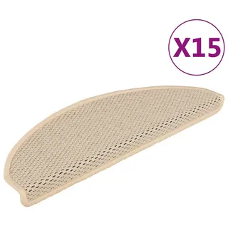 vidaXL Stufenmatte 65 x 21 cm Beige