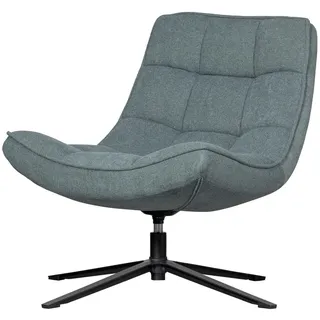 Woood Drehsessel Maudi Webstoff 74 x 84 x 86 cm Blau drehbar