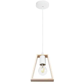 arte lamp Pendelleuchte Brussels E27, Weiß, höhenverstellbar,