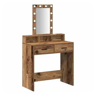 vidaXL Schminktisch mit LED-Leuchten Vintage-Stil 79x41x140 cm