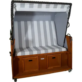 Gartenstrandkorb "Rustikal 250 XL BASIC" 2-Sitzer XL, anthrazit UVP 1949€