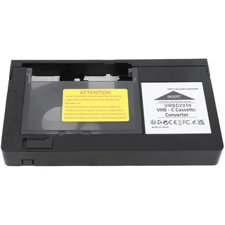 Vvikizy VHS-C-Kassettenadapter, Wiedergabe-Konverter für VHS-C- und S-VHS-Kassetten mit One-Touch-Steuerung, Kompatibel mit Standard-1,2-mm-Kassetten