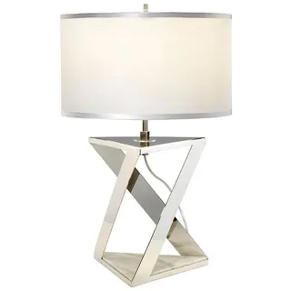 Licht-Erlebnisse Nachttischlampe MARBLE, ohne Leuchtmittel, Designer Tischlampe Modern Marmor Fuß 71cm hoch bunt