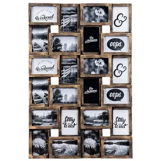 levandeo Bilderrahmen Collage schwarz 10x15 cm 24 St.