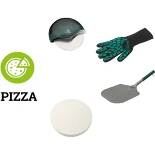 Big Green Egg The Pizza Paket XL: Grillhandschuhe/Alu Pizzaschaufel/ Pizzaschneider Kompakt