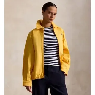 Polo Ralph Lauren für Damen. 211A96311006 Gelber Oversize-Windbreaker aus Baumwolle (M), Lässig