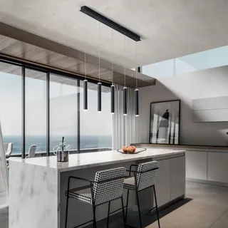 Fabas Luce Prado 5-flg. 87 cm rechteckig schwarz