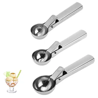 3 Stücke Eisportionierer, Eiskugelportionierer für Eiscreme, Teig, Melonenbälle