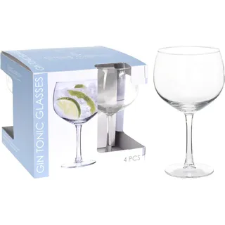 Set von 4x 650 ml Gin Tonic Ballon-Cocktail-Mixer-Gläsern