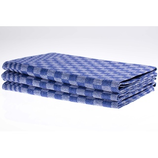 Castejo 8er Pack Farbmix Grubentücher/Geschirrtücher/Putztücher/Trockentücher Halbleinen/ 55% Leinen45% Baumwolle Größe: ca. 50x100cm CA054 (blau)