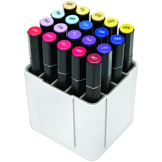 Deflecto Ineinandergreifende Markierungs-Organizer, Schreibtisch- und Bastelorganizer, für bis zu 20 Marker, weiß, 10,4 cm B x 10,2 cm H x 11,4 cm T (29123CR)