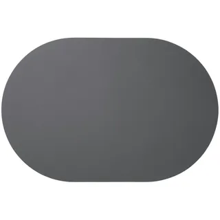 Asa Selection Tischset oval LEATHER OPTIC in Farbe anthrazit matt
