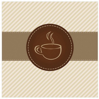 Wallario Memoboard Kaffee-Menü - Logo Symbol für Kaffee