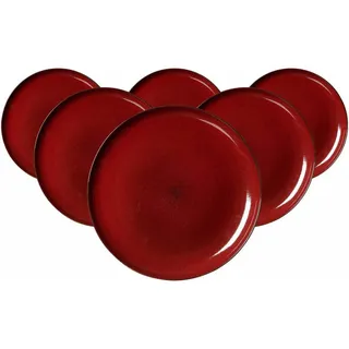 Ritzenhoff & Breker Gambia Speiseteller 28 cm rot 6er Set