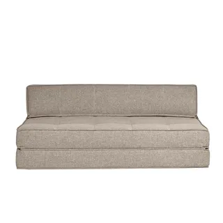 miliboo Schlafcouch Stoff 2-Sitzer Schwarz