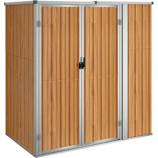 vidaXL Gerätehaus 0,89 x 1,61 m Braun
