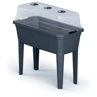Prosperplast Hochbeet Respana Ecoline 59x36x75cm (Anthrazit, Kunststoff, 36,8 x 59,6 x 75,3 cm) - Anthracite - One Size