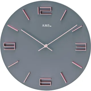 AMS Wanduhr 40,00 cm 9590 grau