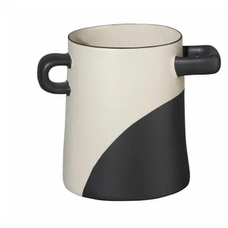 Asa Selection Vase Schwarz Getunkt Rayu L 13,5 cm B 13,5 cm H 15,5 cm