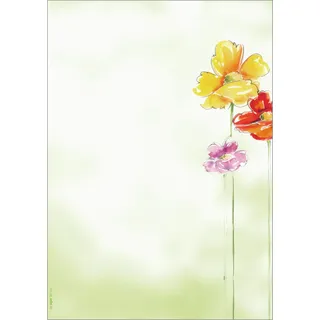 Sigel Motivpapier Spring Flowers Motiv DIN A4 90 g/qm 50 Blatt