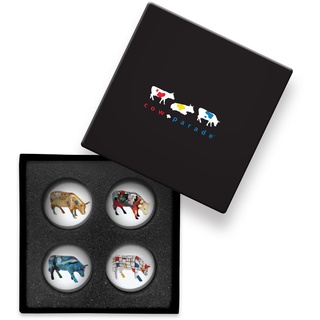 Cowparade Kuh Glass Magnet Set 'Art'