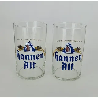Generisch Hannen Alt Gläser 0,2l / Gläser/Bierglas/Sammler/Bier/Pilsglas/Bar/Gastro / 2er Set