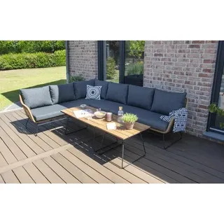 Gartenmöbelset Loungeset bellavista - Home&Garden® 5 -Sitzer Holz Stahl anthrazi