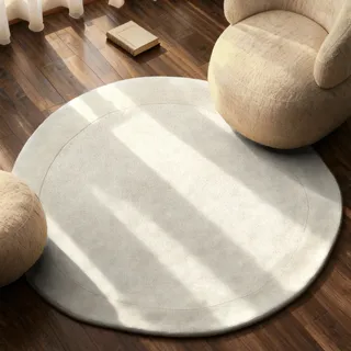 Villeroy & Boch Kivi Wollteppich Ø 160 cm Beige