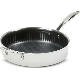 Livington Titan Pan Pfannen-Set 6-tlg. 20 cm + 24 cm mit Glasdeckel, Gittereinsatz, Digitales Thermometer und Rezeptheft
