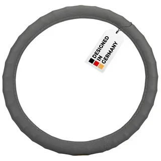 Heyner HEYNER® Lenkradhülle 37-39 cm, weich griffig grau soft, rutschfest perforiert geruchsneutral
