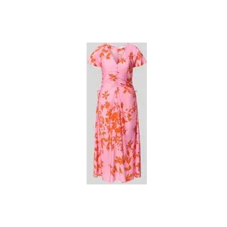 Midikleid aus Viskose-Mix Modell 'Jamie', Pink, XS