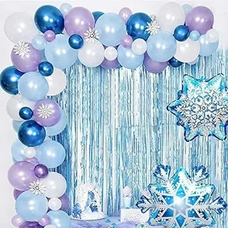 79PCS Frozen Luftballons - Aluminiumfolienballons für geburtstagsparty - Elsa und Anna Mottoparty Dekoration