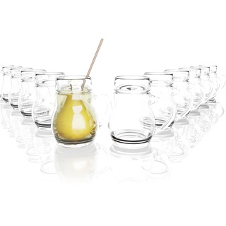 Oberglas Williams Pure Schnapsgläser mit Henkel 40 ml / 12 x Digestif Gläser in Birnenform/Schnapsgläser 4 cl/Besondere Shotgläser