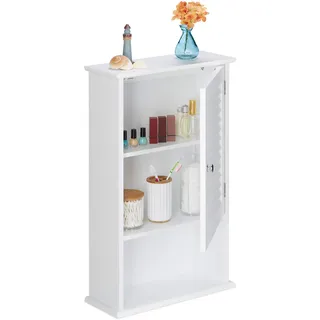 Relaxdays Badschrank 70 x 42 x 16,5 cm Weiß