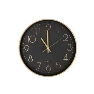 Moderne, Geräuschlose Quarz-wanduhr, 25 Cm, Runde Wanduhr Mit Übergroßen Ziffern (roségold)